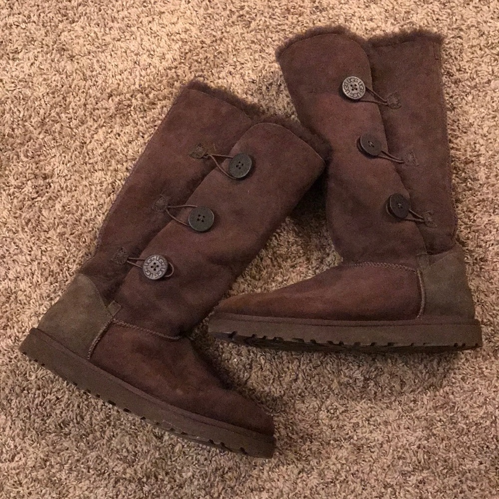 UGG brown button up boots